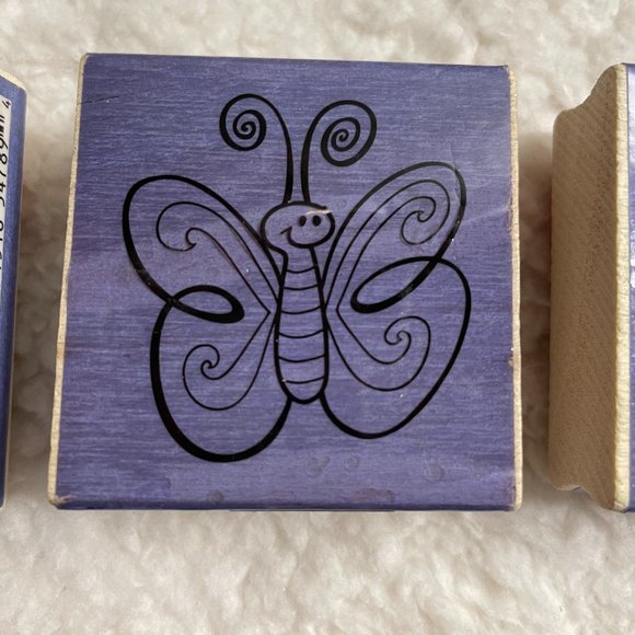 NEW Spring Themed Art Journaling Craft Rubber Stamps Set of 5 - Picture 6 of 7